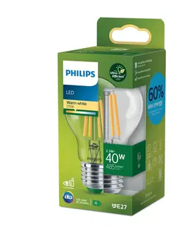 LED žárovky Philips Philips E27 LED žárovka A60 2,3W 485lm 2 700K čirá