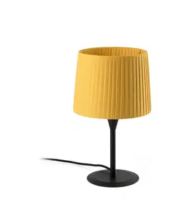 Designové stolní lampy FARO SAMBA černá/skládaná žlutá mini stolní lampa