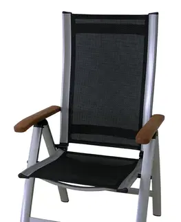 Zahradní křesla a židle ArtRoja Zahradní polohovací křeslo ASS COMFORT | černé
