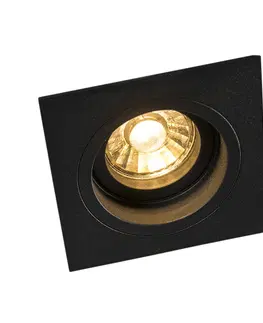 Podhledove svetlo Moderní zapuštěné bodové černé 9,3 cm otočné a sklopné - sklíčidlo
