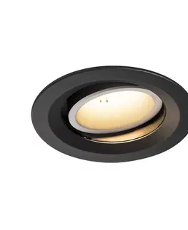 LED podhledová svítidla SLV BIG WHITE NUMINOS MOVE DL M vnitřní LED zápustné stropní svítidlo černá/bílá 3000 K 40° otočné a výkyvné 1003581