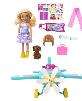 Hračky panenky MATTEL - Barbie Chelsea A Letadlo