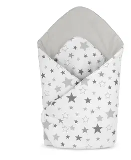 Kojicí polštáře, hnízdečka a zavinovačky Bellatex Dětská zavinovačka Hvězdy šedá, 75 x 75 cm
