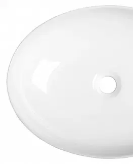 Umyvadla SAPHO OFELIE keramické umyvadlo na desku, 52x40 cm, bílá AR433