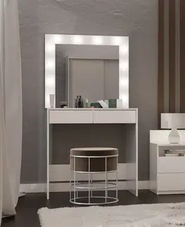 Toaletní stolky TP Living Toaletní stolek s osvětlením Marina bílý