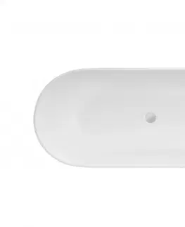 Sifony k pračkám HOPA Volně stojící vana MOYA bílá matná Barva Bílá matná, Barva sifonu Grafitová, Rozměr vany 160 × 68 cm VANMOYA160GCM