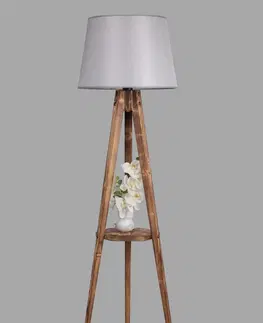Svítidla Opviq Stojací lampa Sehbali V 160 cm hnědá/šedá