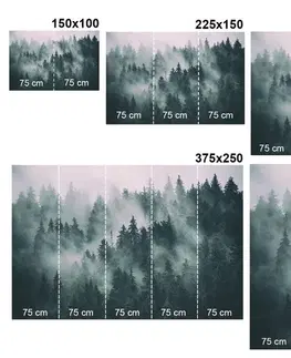 Samolepící tapety Samolepící fototapeta úplněk měsíce nad horami