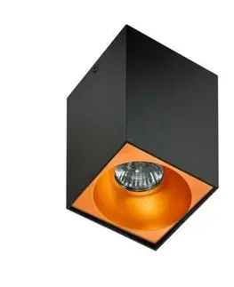 Moderní bodová svítidla Stropní bodové přisazené svítidlo AZzardo Hugo black AZ0826 GU10 1x50W IP20 hranaté černé