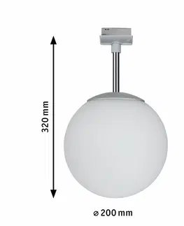 Svítidla Paulmann URail Paulmann URail Spot Ceiling Globe Small chrom mat bez zdroje světla, max. 10W E14 976.02 P 97602
