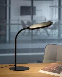 LED stolní lampy LEUCHTEN DIREKT is JUST LIGHT LED stolní lampa, černá, CCT, stmívatelné, do interiéru, IP20 3000-6000K