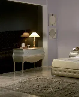 Luxusní a stylové postele Estila Moderní čalouněná postel Leonor s chesterfield prošíváním 150-180cm