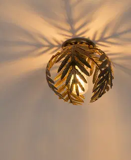 Stropni svitidla Vintage stropní lampa zlatá 24 cm - Botanica