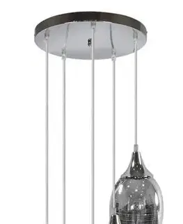 LED osvětlení Závěsná lampa MARINA 5xE27 Candellux Stříbrná