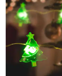 Vánoční dekorace  LED Vánoční řetěz 10xLED/2xAA 1,2m teplá bílá 