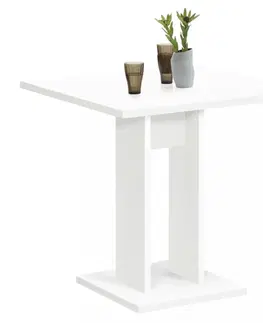 Jídelní stoly Jídelní stůl 70 cm Dekorhome Bílá