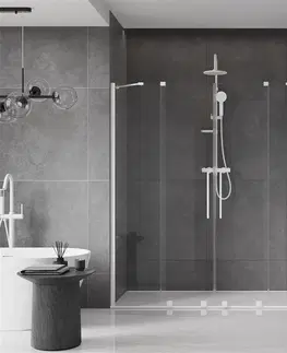 Sprchové kouty MEXEN/S Velar Duo posuvné sprchové dveře 200, transparent, białe 871-200-000-02-20