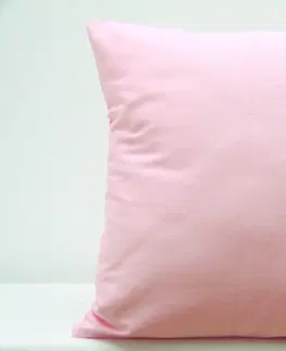 Dekorační povlaky na polštáře Bavlněný dekorační povlak na polštář ve světle růžové barvě