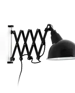 Industriální bodová svítidla FARO RAS nástěnná lampa, černá