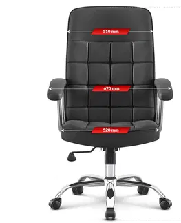 Kancelářské křesla Otočná kancelářská židle HC-1020 BLACK