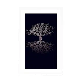 Motivy z naší dílny Plakát s paspartou tajemný strom života