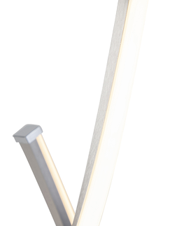 Stolni lampy Designová stolní lampa z oceli včetně LED a dotykového stmívače - Paulina
