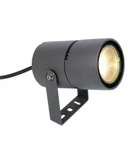 LED reflektory ACA Lighting LED COB bodové svítidlo 9W 300LM 15-50d 230V AC 3.000K tmavě šedá CRI80 IP65 30.000hod LG2101G