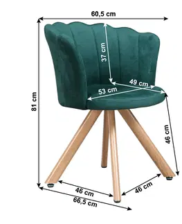 Židle Jídelní křeslo MADISON Zelená