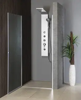 Sprchové vaničky AQUALINE PILOT otočné sprchové dveře 900mm+vanička PT090-SET1