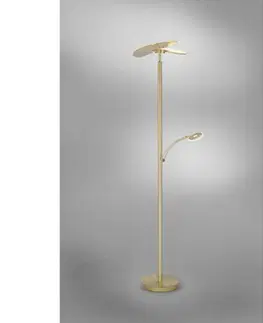 LED stojací lampy PAUL NEUHAUS LED stojací svítidlo, svítidlo na čtení, matná mosaz, design 2700-5000K PN 673-60