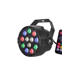 LED osvětlení  LED Disco reflektor LED/12W/230V multicolor + dálkové ovládání 