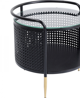 Odkládací stolky KARE Design Odkládací stolek Fence Ø45cm