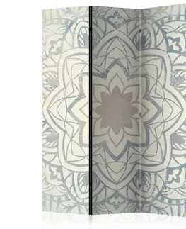 Paravány Paraván Winter Mandala Dekorhome 135x172 cm (3-dílný)