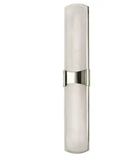 Designová nástěnná svítidla HUDSON VALLEY nástěnné svítidlo VALENCIA ocel/alabastr nikl LED 18W 2700K stmívatelné 3426-PN-CE