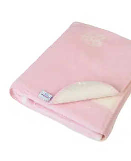 Dětské deky Babymatex Dětská deka Teddy růžová, 75 x 100 cm