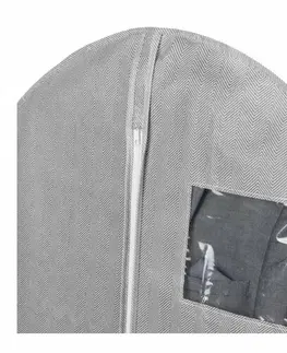 Úložné boxy Compactor Obal na obleky a krátké šaty Boston, 60 x 100 cm, šedá