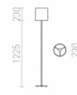 Stojací lampy se stínítkem RED - DESIGN RENDL RENDL ETESIAN stojanová černá 230V E27 28W R12470
