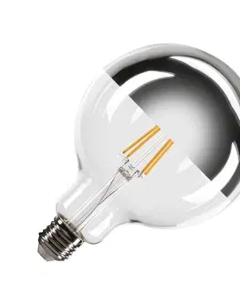LED žárovky SLV BIG WHITE G125 E27 Mirrorhead LED světelný zdroj chromový 7,5 W 2700 K CRI 90 180° 1005306