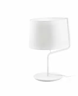Designové stolní lampy FARO BERNI bílá stolní lampa