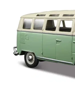 Hračky MAISTO - Volkswagen Van Samba, zeleno/krémová, 1:25