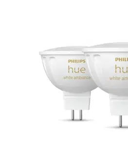 LED žárovky Philips HUE WA sada 2x LED žárovka GU5,3 MR16 5,1W 12V 400lm 2200K-6500K IP20
