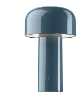 Stolní lampy FLOS FLOS Bellhop dobíjecí LED stolní lampa šedomodrá