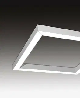 Designová závěsná svítidla SEC Závěsné LED svítidlo nepřímé osvětlení WEGA-FRAME2-AA-DIM-DALI, 32 W, eloxovaný AL, 607 x 607 x 50 mm, 3000 K, 4360 lm 321-B-001-01-00-SP