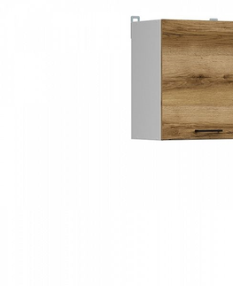 Kuchyňské linky JAMISON, skříňka horní 50 cm, bílá/dub delano světlý