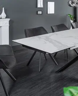 Jídelní stoly LuxD Roztahovací keramický stůl Natasha 180-220-260 cm šedý