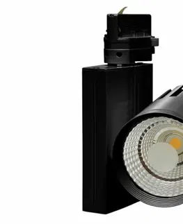 Svítidla pro 3fázové kolejnice Ecolite Svítidlo na lištový systém (3f)15-60st., 30W, 4100K, černá TR-TL-30W/CR/NA