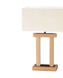 Lampy   - LED Stmívatelná stolní lampa HAKON 1xE27/40W+ 2xLED/7,5W/230V dub 