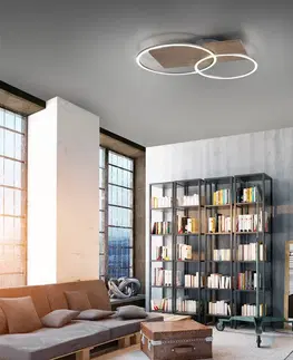Inteligentní stropní svítidla Q-Smart-Home Paul Neuhaus Q-AMIRA LED stropní světlo, zlatá