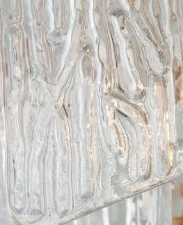 Designová nástěnná svítidla HUDSON VALLEY nástěnné svítidlo PIEMONTE kov/sklo zlatá/čirá E14 3x60W 244-13-CE