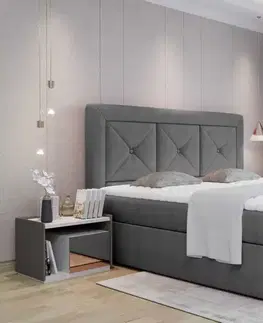 BOXSPRING postele Artelta Čalouněná manželská postel IDRIS | 160 x 200 cm Farebné prevedenie IDRIS: Inari 96